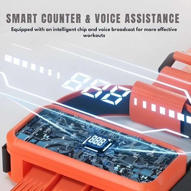 Pull-Up Assist Band with Smart Counter Voice Feedback & Rep Counter Fitness Band - Groffit